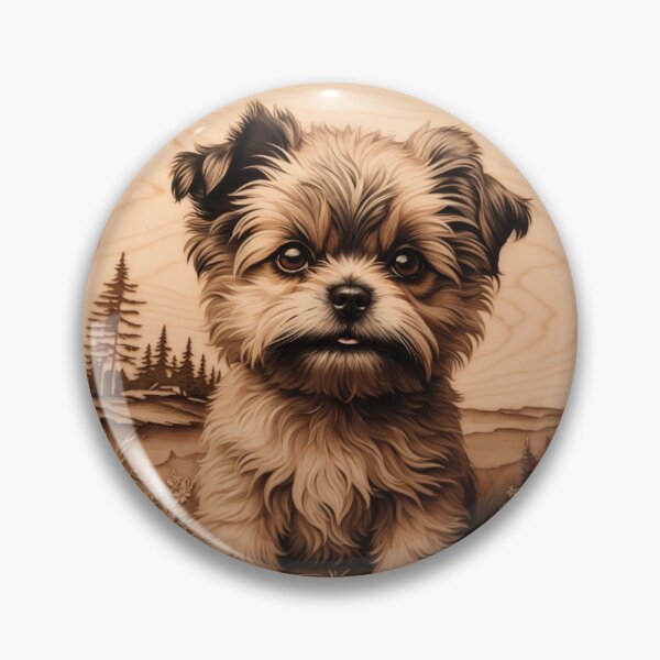 Item preview, Affenpinscher: The Quirky Charm of Wood (Pyro Pets Art - 049) designed and sold by pyropetsart.