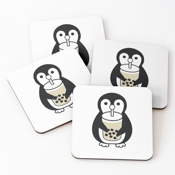 Artikelvorschau, Niedlicher Pinguin, der Boba trinkt entworfen und verkauft von bobalogy.