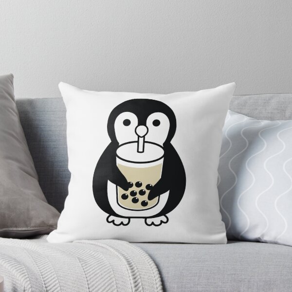 Item preview, Cute Penguin Drinking Boba designed and sold by bobalogy.