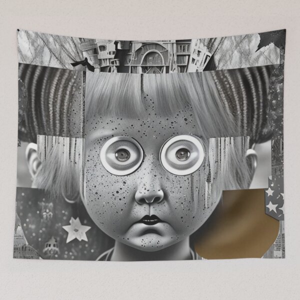 Item preview,  Scary Halloween Doll - Dark Acadamia Artwork  designed and sold by KrisantoArts.