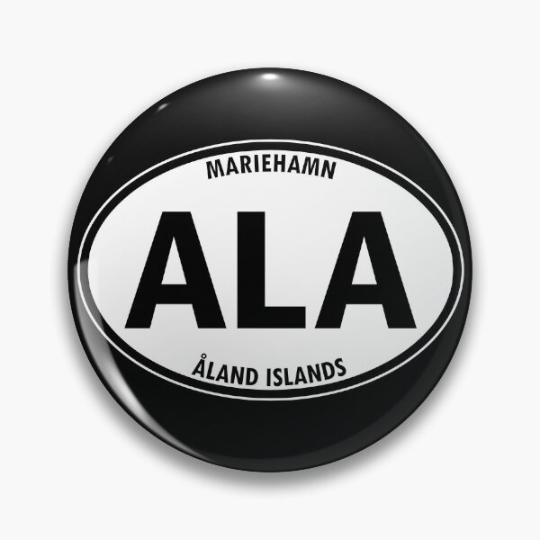 Item preview, ALA - Mariehamn, Aland Islands, Finland - Country and Territory Oval Travel Bumper Sticker for your Car or Luggage. designed and sold by BBTravels.