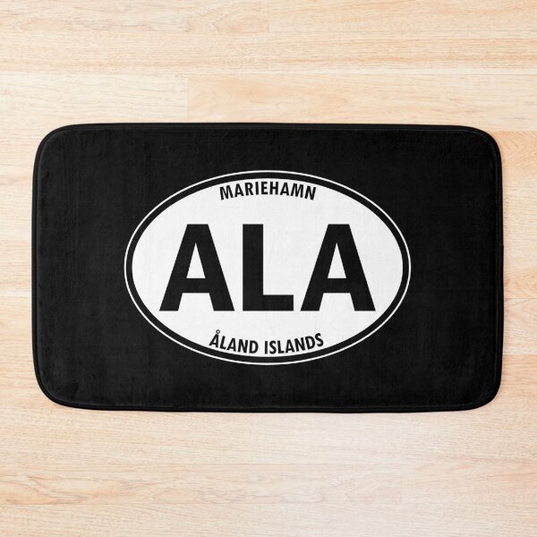 Item preview, ALA - Mariehamn, Aland Islands, Finland - Country and Territory Oval Travel Bumper Sticker for your Car or Luggage. designed and sold by BBTravels.