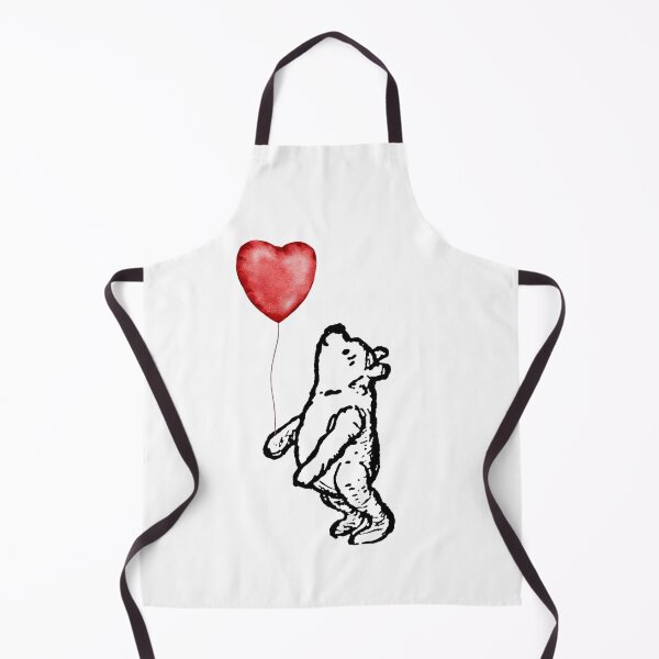 Artikelvorschau, Classic Winnie the Pooh With a Red Heart Balloon entworfen und verkauft von stargazerhill.