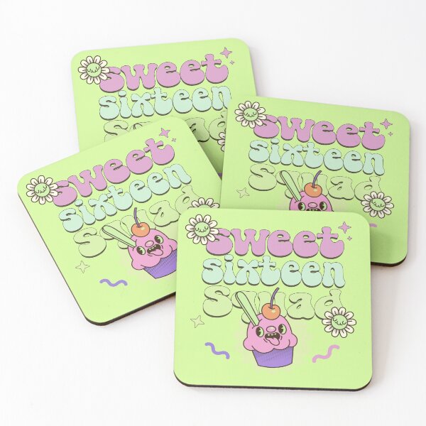 Aperçu de l'œuvre Sweet Sixteen Squaad Happy Beautiful Sweet Cute CupCake 16e anniversaire Girl Crew Party créée et vendue par DjenShop.