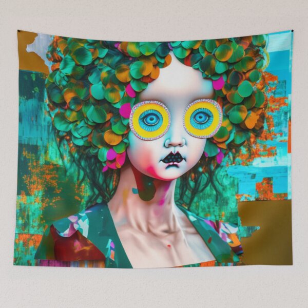 Item preview, Scary Antoinette Doll - Dark Acadamia Artwork  designed and sold by KrisantoArts.