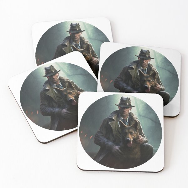 Item preview, Nick Valentine and Dogmeat designed and sold by MendaciousMina.