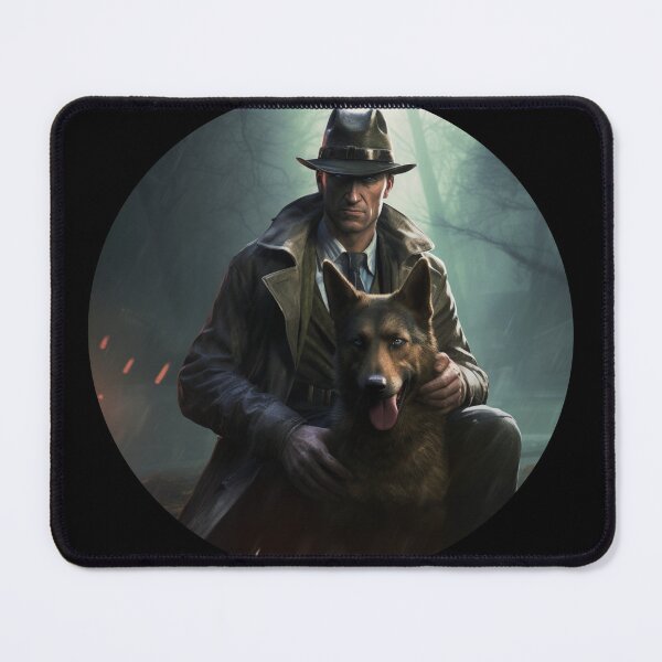Item preview, Nick Valentine and Dogmeat designed and sold by MendaciousMina.