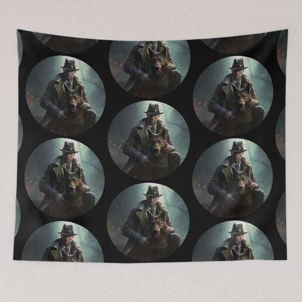 Item preview, Nick Valentine and Dogmeat designed and sold by MendaciousMina.
