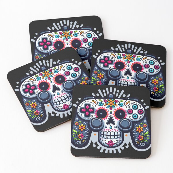 Item preview, Controlador de videojuego Day of the Dead Sugar Skull designed and sold by OB Print.