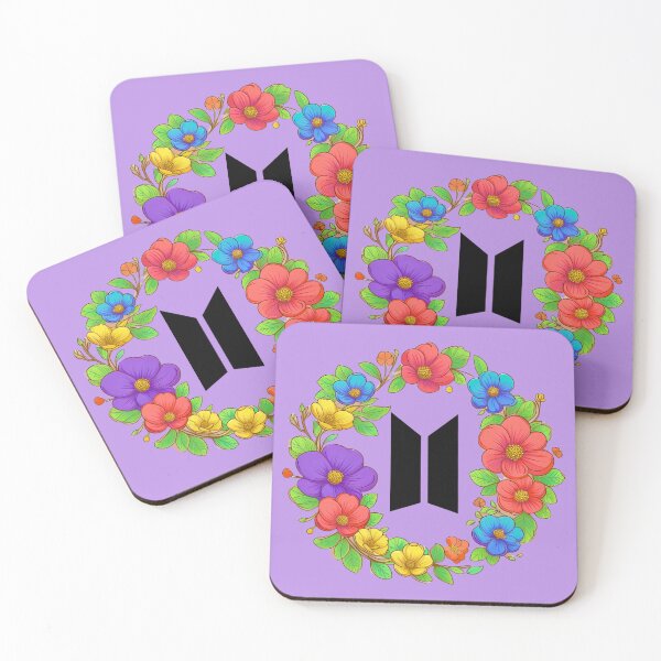 Item preview, BTS Floral Logo designed and sold by ourbtsarmy.