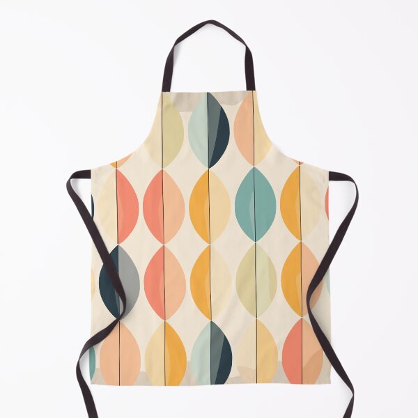 Item preview, Retro Pastel Geometric Leaf Array designed and sold by MidModMaison.
