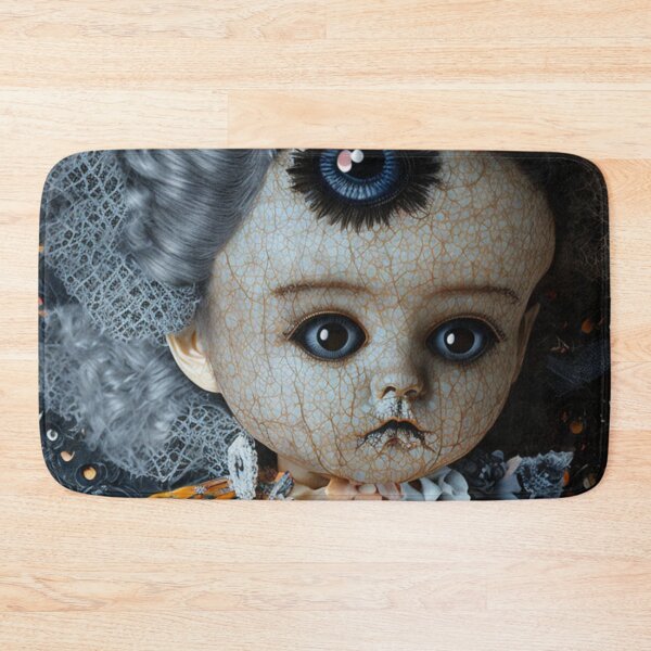 Item preview, Scary Cracked Doll Face - Dark Acadamia Artwork  designed and sold by KrisantoArts.