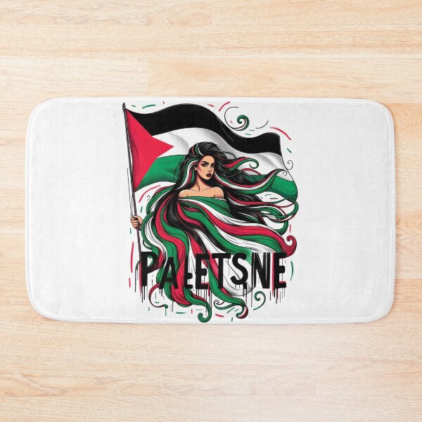 Item preview, Free Palestine Flag Woman designed and sold by Places On Earth.
