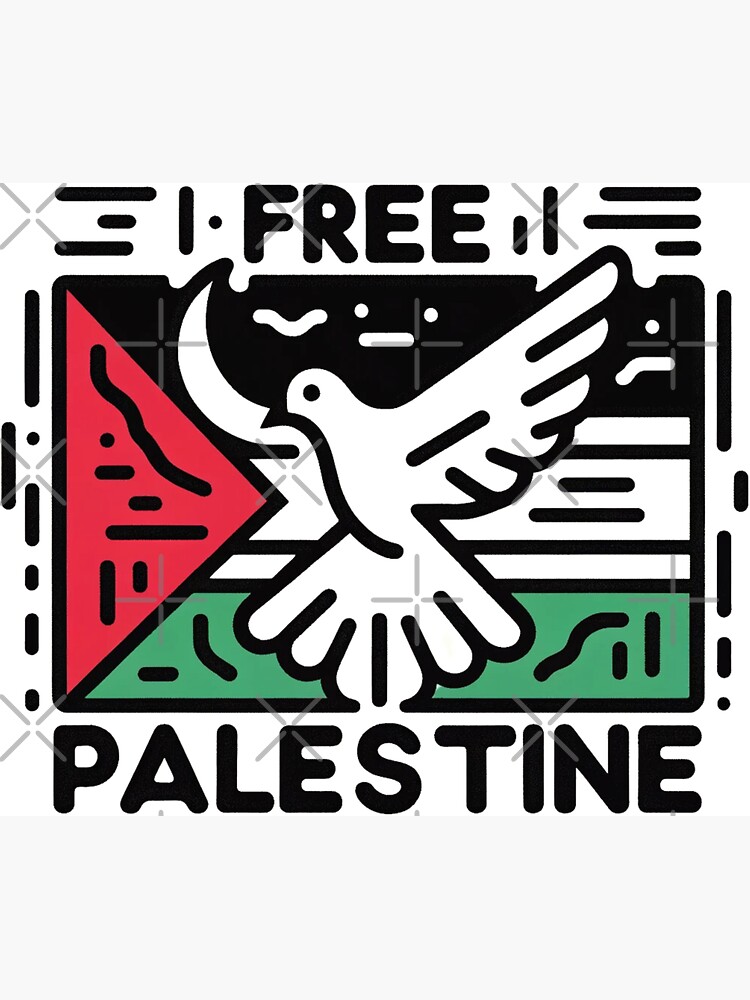 Thumbnail 3 of 3, Magnet, Free Palestine designed and sold by placesonearth.