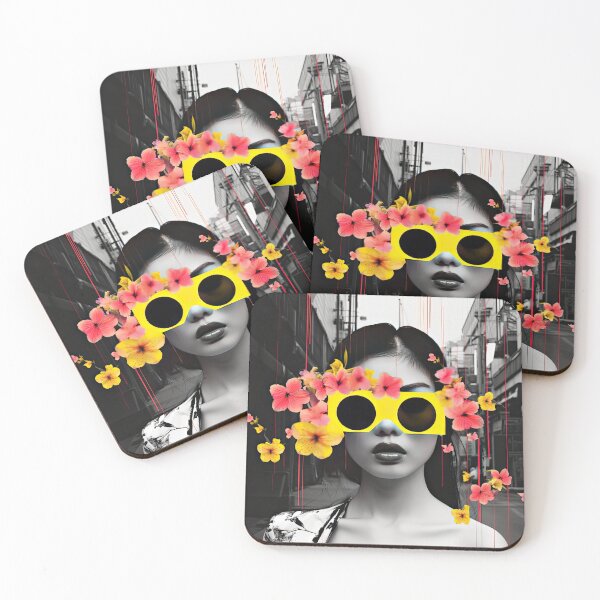 Item preview, Urban Flower Queen with Yellow Shades designed and sold by ZedOhEe.