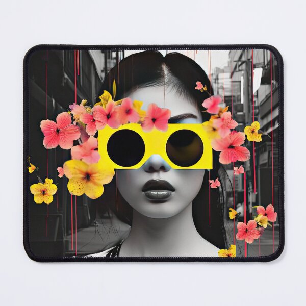 Item preview, Urban Flower Queen with Yellow Shades designed and sold by ZedOhEe.