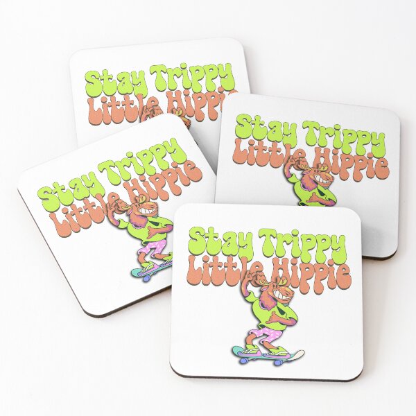 Item preview, Stay Trippy Little Hippie, Bohemian Skateboarder Vintage boho magic retro groovy Skateboard Lover designed and sold by DjenShop.