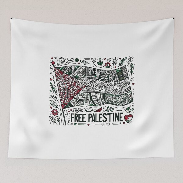 Item preview, Free Palestine Flag designed and sold by Places On Earth.