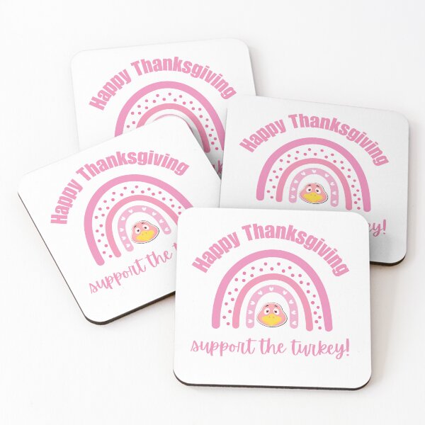 Item preview, Funny Happy Thanksgiving Support The Turkey Pink Design designed and sold by MimsTees.