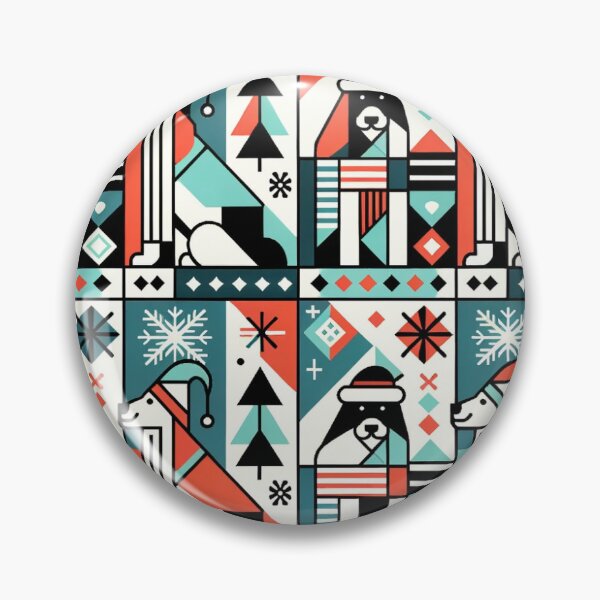 Item preview, Geometric Canine Christmas designed and sold by IndustryPrint.