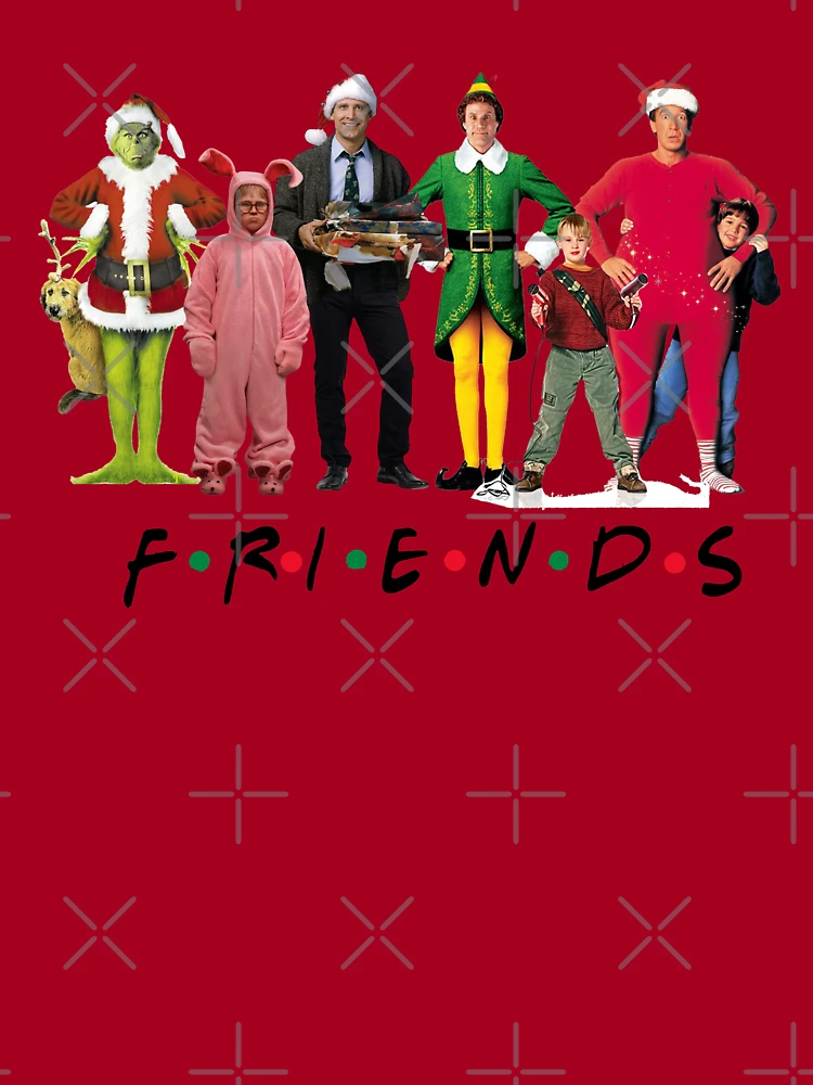 Friends Christmas Movie Movies Characters Funny Vintage Winter Christmas  Xmas Holiday Family Poster for Sale by anneliesdraws