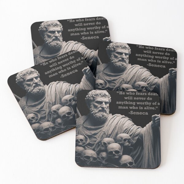 Item preview, Seneca philosophical stoic quote on death inspiration designed and sold by imaMunchkin.