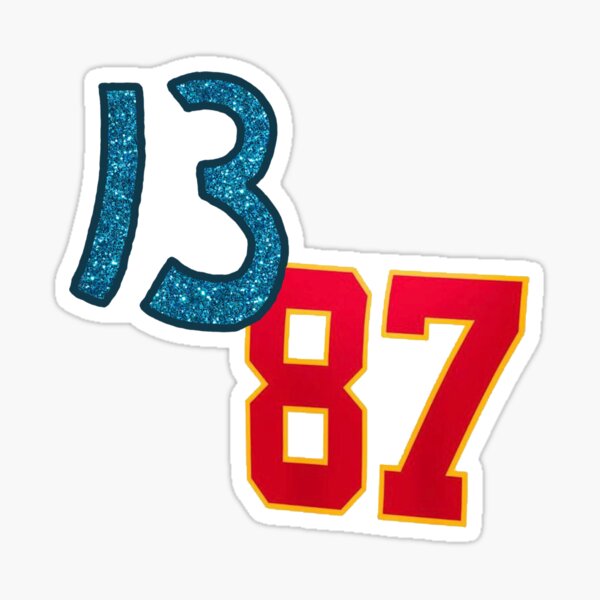 Taylor Swift 13 Chiefs Jersey Sticker for Sale by yorkvilleprints