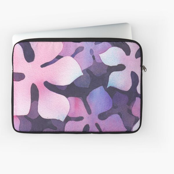 Purple and pink fantasy flowers Laptop Sleeve