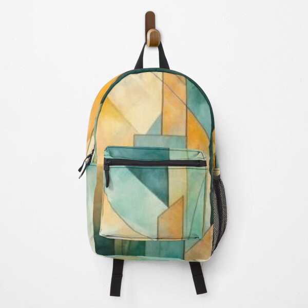 Item preview, Geometric Turquoise and Gold Abstract Pattern designed and sold by GoeCentric.