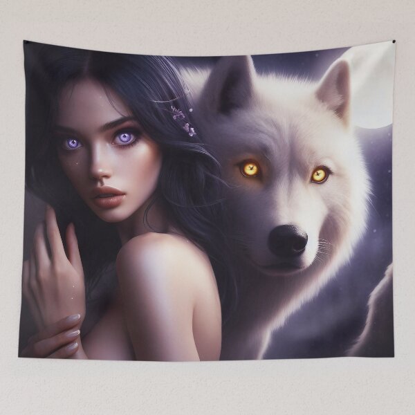 Item preview, Moonlit Companionship designed and sold by AI-Agent-Zero.