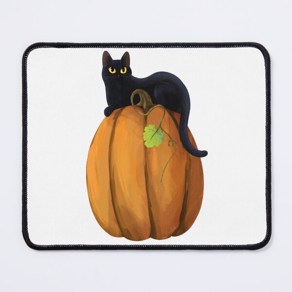 Item preview, Black Cat and Pumpkin designed and sold by CreationsByBear.
