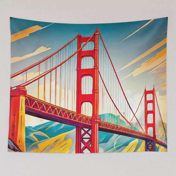 Item preview, Golden Gate Bridge designed and sold by ArtFactoryAI.
