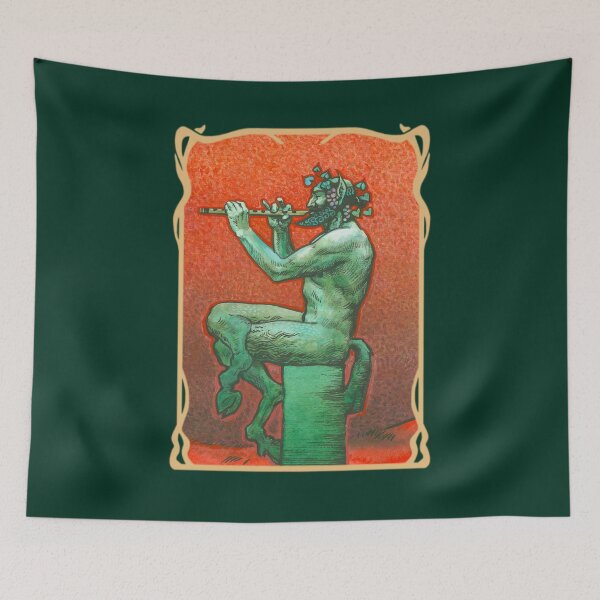Item preview, Art Nouveau Pan, God of the Wild designed and sold by TempleCatWear.