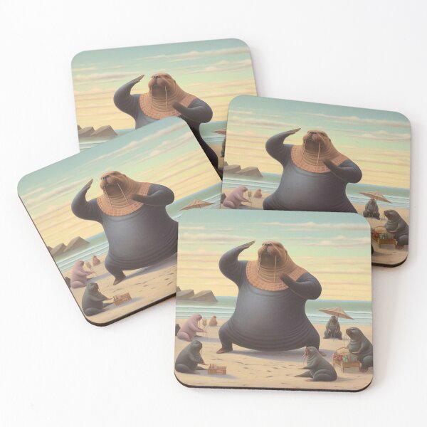 Item preview, Beachside Walrus Whimsy designed and sold by Cursin Critter.