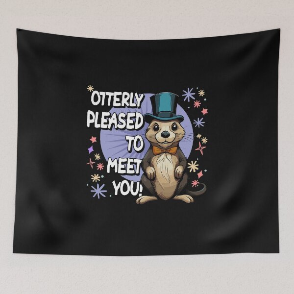 Item preview, Funny Cute Otter Otterly Pleased to Meet You designed and sold by koffmannohe.