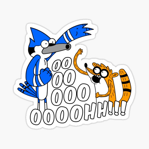 Rigby and Mordecai Sticker