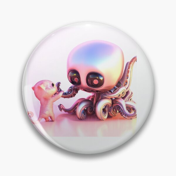 Item preview, Robot octopus with a kitty designed and sold by saveale.