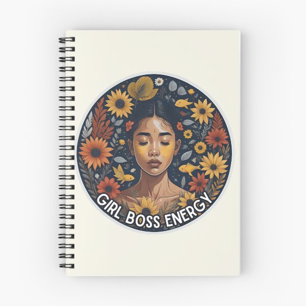 Item preview, Girl boss energy woman surrounded by yellow flowers designed and sold by WildStudiio.