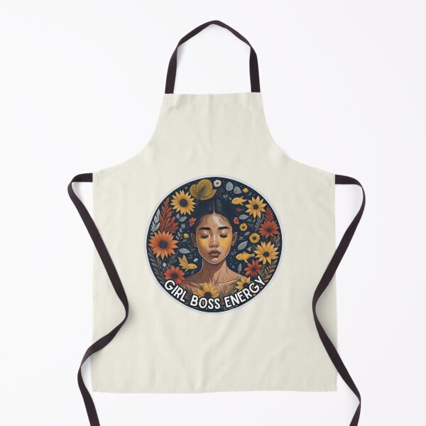 Item preview, Girl boss energy woman surrounded by yellow flowers designed and sold by WildStudiio.