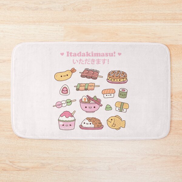 Item preview, Cute Yummy Japanese Food Set Itadakimasu designed and sold by rustydoodle.