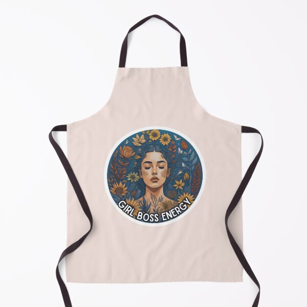 Item preview, Girl boss energy woman surrounded by yellow flowers designed and sold by WildStudiio.