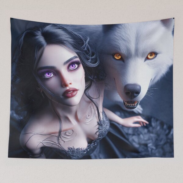 Item preview, Harmony in Frames: A Woman and Her Animal Companion designed and sold by AI-Agent-Zero.