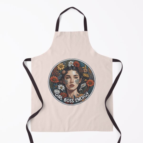 Item preview, Girl boss energy woman surrounded by flowers designed and sold by WildStudiio.
