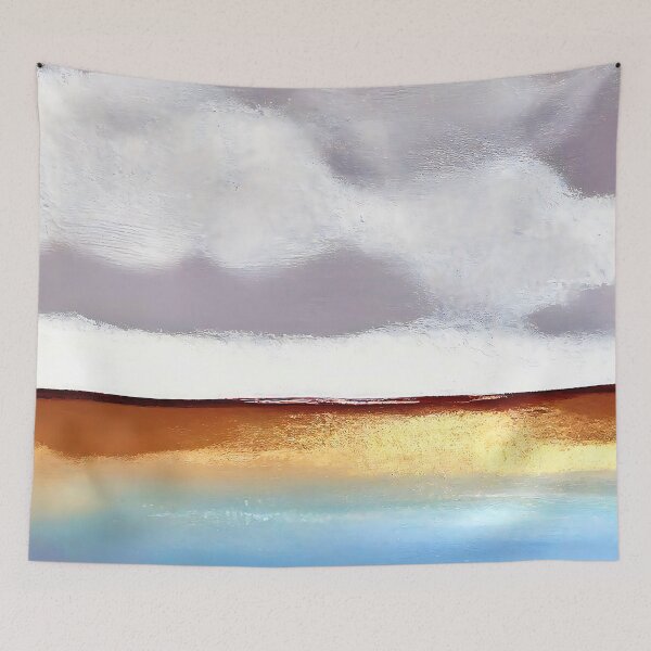 Item preview, Peaceful Ocean, Golden Sand, And Exotic Clouds Abstract  designed and sold by DEC02.