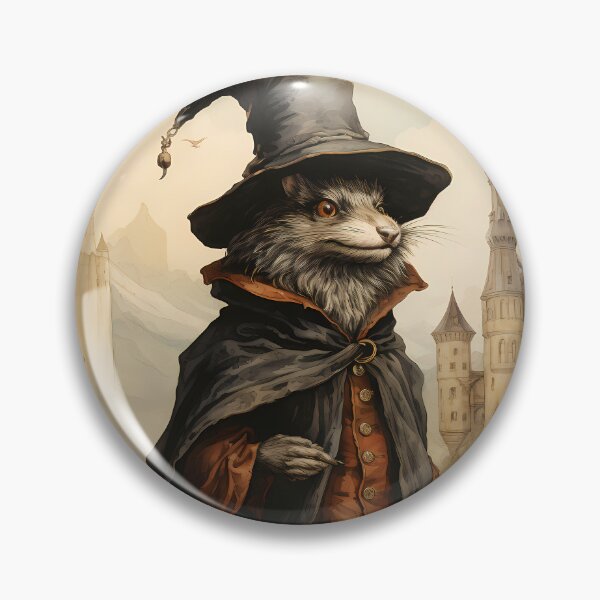Aperçu de l'œuvre Bestiaire Médiéval Sorcières Blaireau Familier créée et vendue par GhostOfSam.