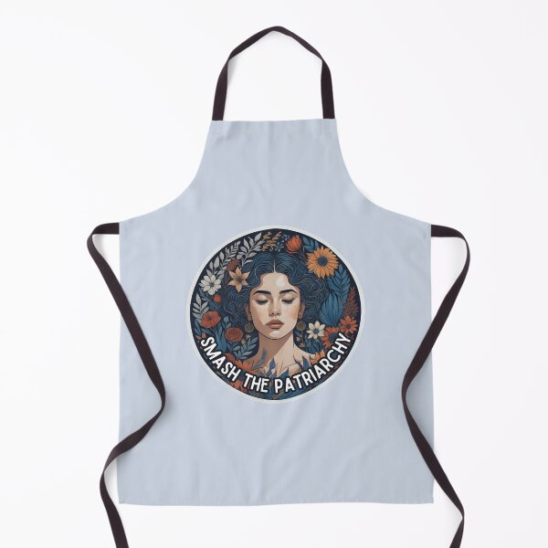Item preview, Smash the patriarchy woman surrounded by flowers designed and sold by WildStudiio.