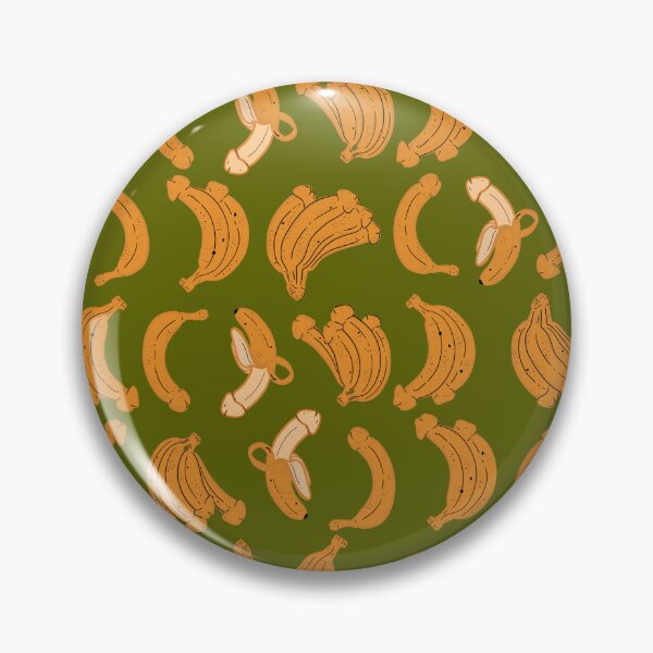 Item preview, BANANA PENIS FUNNY NAUGHTY PATTERN DARK GREEN designed and sold by aydapadi.
