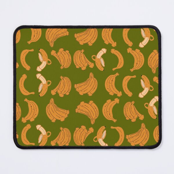 Item preview, BANANA PENIS FUNNY NAUGHTY PATTERN DARK GREEN designed and sold by aydapadi.