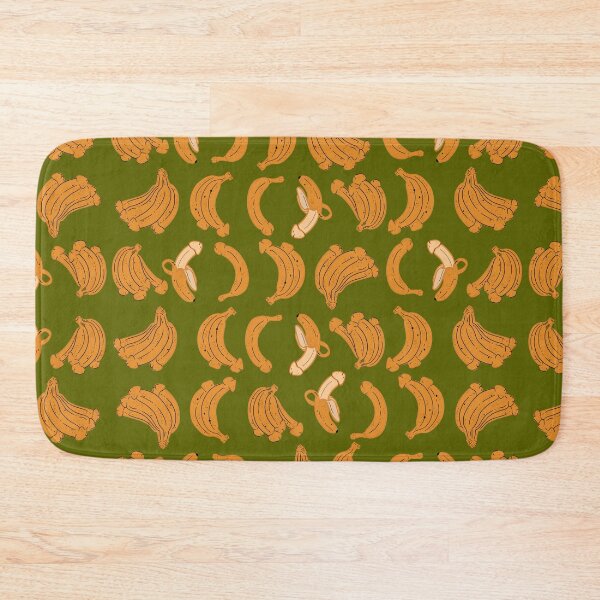 Item preview, BANANA PENIS FUNNY NAUGHTY PATTERN DARK GREEN designed and sold by aydapadi.