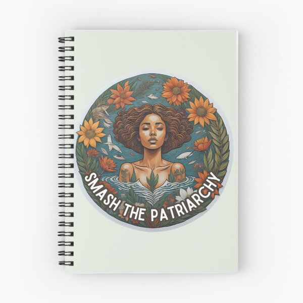 Item preview, Smash the patriarchy woman surrounded by flowers designed and sold by WildStudiio.